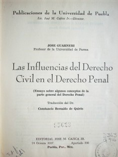 Las Influencias del Derecho Civil en el Derecho Penal