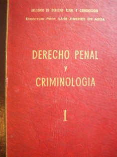 Estudios de Derecho Penal y Criminología