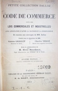 Code de Commerce : suivi des lois commerciales et industrielles