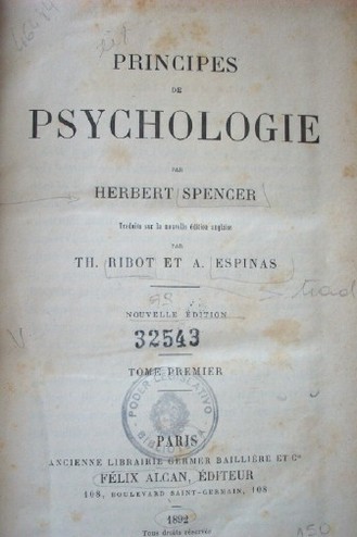 Principes de psychologie