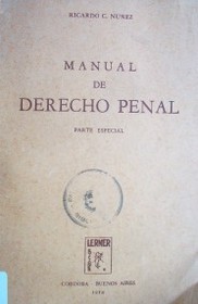 Manual de Derecho Penal : parte especial