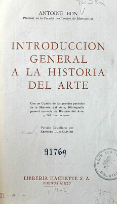Introducción general a la Historia del Arte