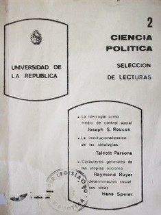 Ciencia Política : selección de lecturas