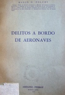 Delitos a bordo de aeronaves