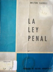 La ley penal