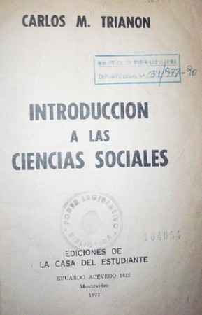 Introducción a las ciencias sociales