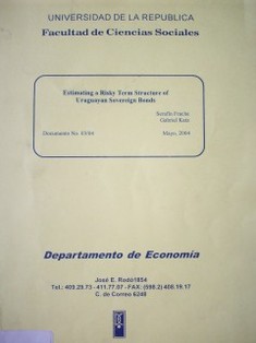Estimating a risky term structure of uruguayan sovereign bonds