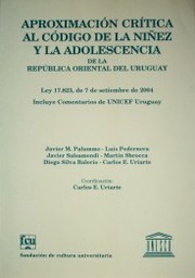 Aproximación crítica al Código de la Niñez y la Adolescencia de la República Oriental del Uruguay : Ley 17.823, de 7 de setiembre de 2004