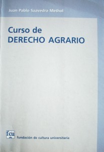 Curso de derecho agrario