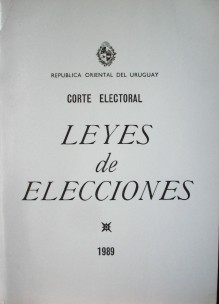 Leyes de elecciones