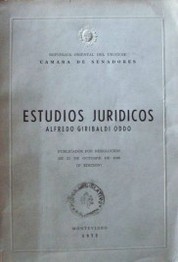 Estudios jurídicos : publicados por resolución de 11 de octubre de 1946