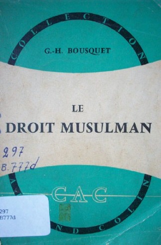 Le droit musulman