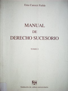 Manual de Derecho Sucesorio