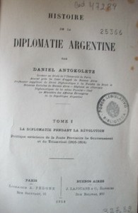 Histoire de la Diplomatie Argentine