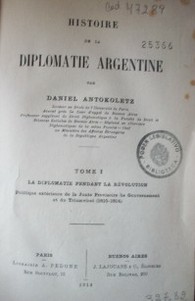 Histoire de la Diplomatie Argentine