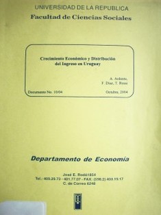 Crecimiento económico y distribución del ingreso en Uruguay