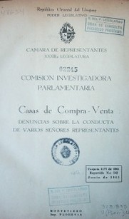 Casas de Compra - Venta : Denuncias sobra la conducta de varios señores representantes