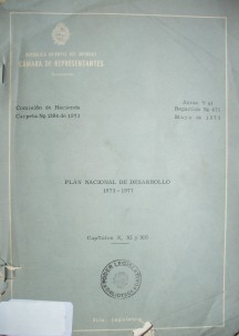 Plan Nacional de Desarrollo (1973-1977)