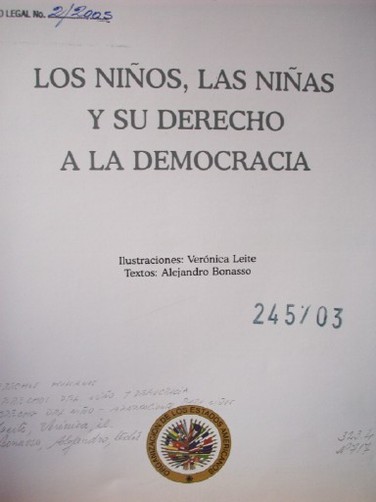 Los niños, las niñas y su derecho a la democracia