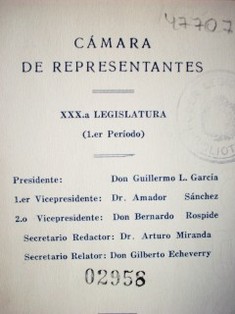 XXXa. Legislatura (1er. Período)