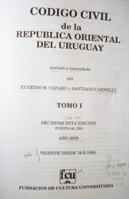 Código Civil de la República Oriental del Uruguay