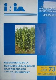Relevamiento de la fertilidad de los suelos bajo producción lechera en Uruguay