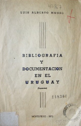 Bibliografía y documentación en el Uruguay