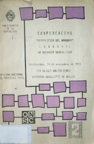 "Geopolítica del Uruguay" y "Uruguay: su quehacer geopolítico"