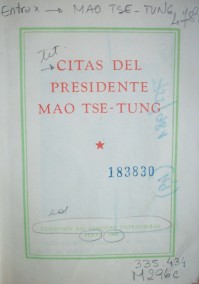 Citas del Presidente Mao Tse-Tung