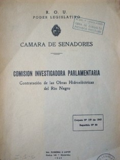 Contratación de las obras hidroeléctricas del Río Negro