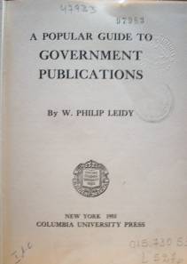 A popular guide to government publications
