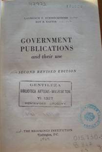 Government publications and their use