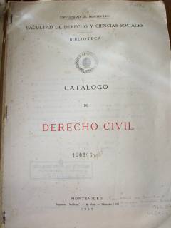 Catálogo de derecho civil