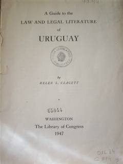 A guide to the law and legal literature of Uruguay