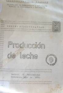 Producción de leche