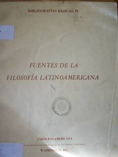 Fuentes de la Filosofía Latinoamericana