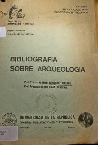 Bibliografía sobre arqueología