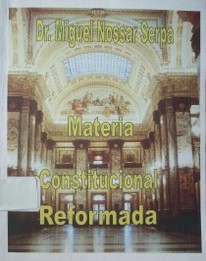 Materia constitucional reformada