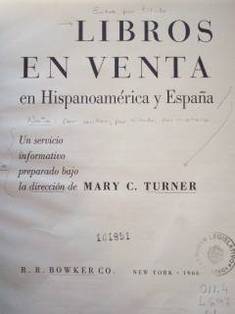 Libros en venta en Hispanoamérica y España