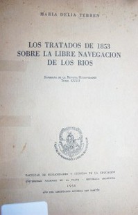 Los tratados de 1853 sobre la libre navegación de los ríos