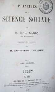 Principes de la science sociale