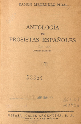 Antología de prosistas españoles