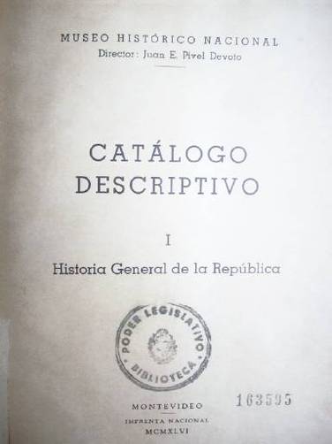 Catálogo descriptivo