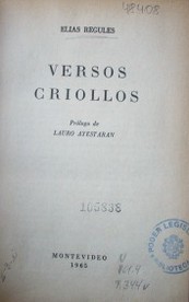 Versos criollos