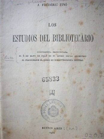 Los estudios del bibliotecario