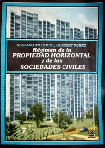 Régimen de la propiedad horizontal y sociedades civiles