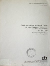 Brief survey of obortion laws of five largest countries