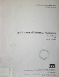 Legal aspects of menstrual regulation