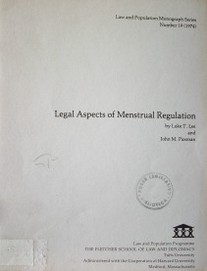 Legal aspects of menstrual regulation