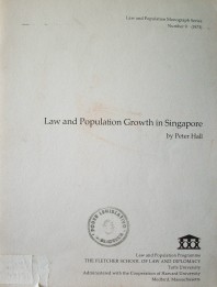 Law and population growth in Singapore
